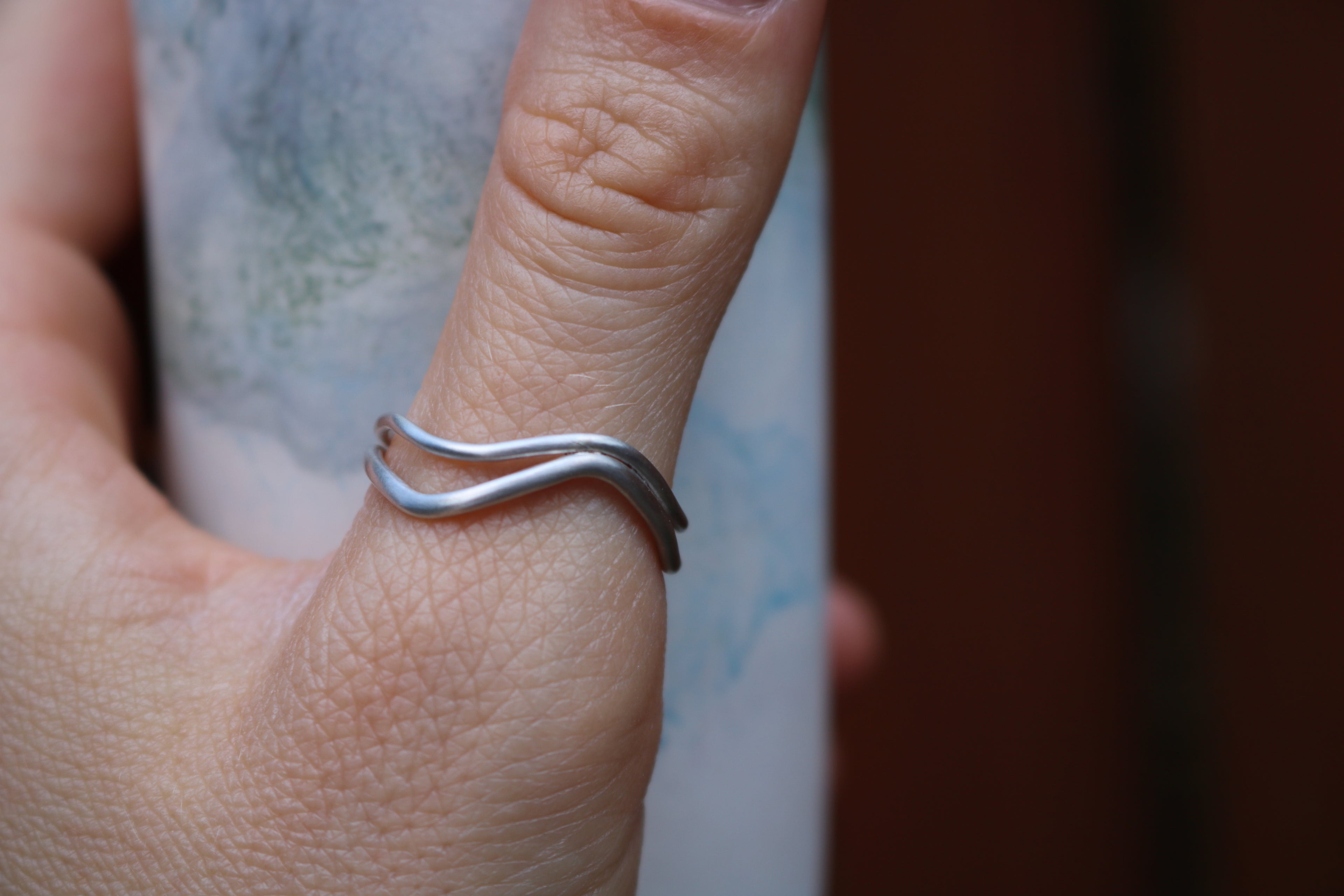 FLOW - Double wave ring