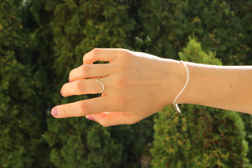 FLOW ring - Simple wave ring